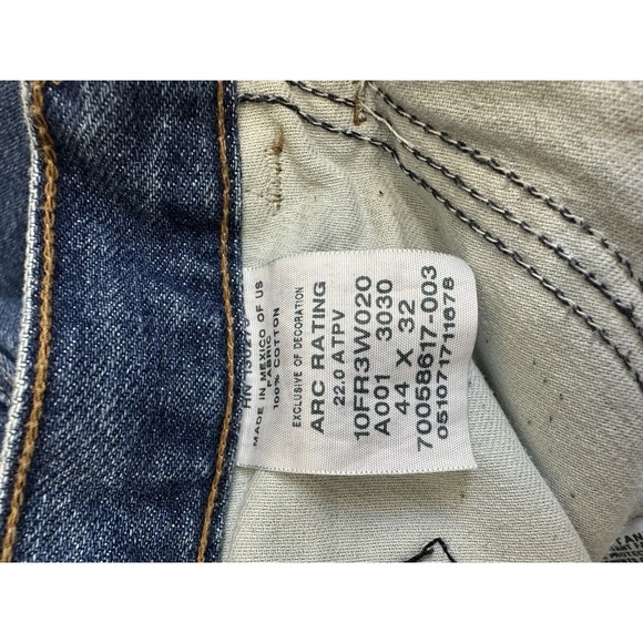 Wrangler Riggs Workwear FR Jeans Mens 44x32 Blue Flame Resistant 10FR3W020 CAT2 - Picture 5 of 9